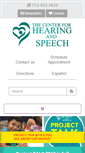 Mobile Screenshot of centerhearingandspeech.org